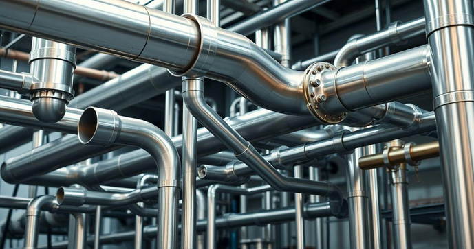 Tubos e Conexões em Aço Inox para Indústria e Construção